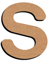 Gomille MDF Letter S 5 cm