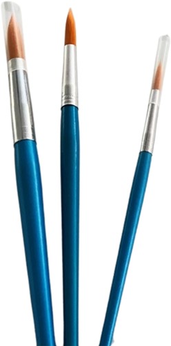 Synthetic Brush Set Round 3 pieces
