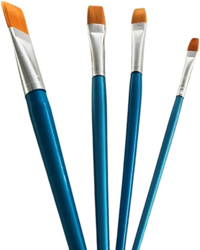 Synthetikpinsel-Set Katzenzunge 4-teilig