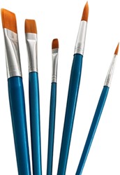 Synthetikpinsel-Set Katzenzunge 5-teilig