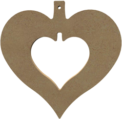 MDF-Figur Open Heart 2 15 cm