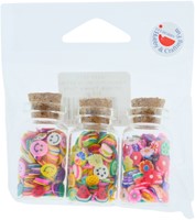 Katsuki Mini Konfetti Mix 3x5 gr Smileys Blumen und Früchte-2