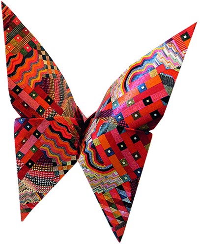 Fridolin Art Origami 15x15 cm 20 vel Vlinders-2