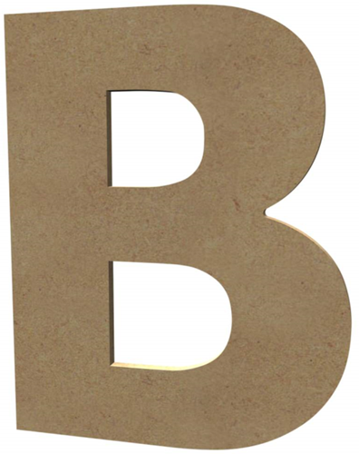 Gomille MDF Hoofdletter B 20 cm