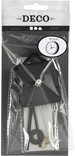 CC Uurwerk en klokonderdelen, dikte max 10mm, zwart-2