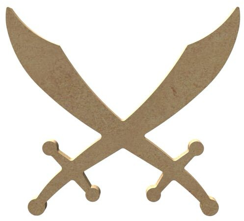 MDF Figuur Sabels 15 cm