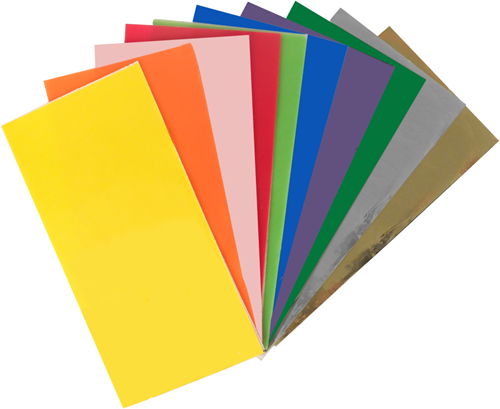 GC Wasfolie 15x6,5 cm Vrolijke Kleuren 10 stuks