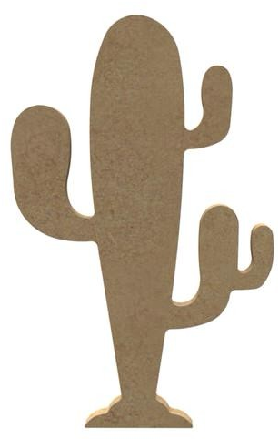 MDF Figuur Cactus 15 cm