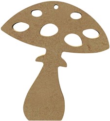 Gomille MDF Figure 11x11 cm Mushroom