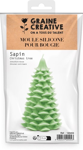 GC Siliconen Kaarsen Mal Kerstboom Groot 9x15,2 cm