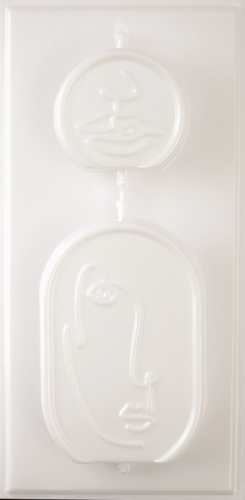 GC Plastic Kaarsen Mal Line Art 2 stuks-2