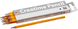 CC School Pencils, L: 17,5 cm, hardness HB, thickness 7 mm, lead 2 mm, 12 pc/ 1 pack