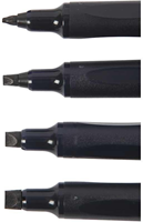 Manuscript Calligraphy Markers Black 4 pieces-3
