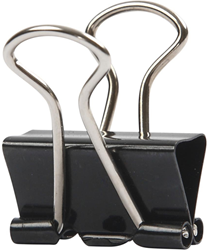 CC Foldback Clips 19mm Zwart 40 stuks