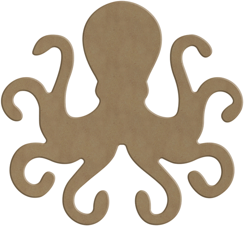Gomille MDF Figuur 19x17 cm Octopus