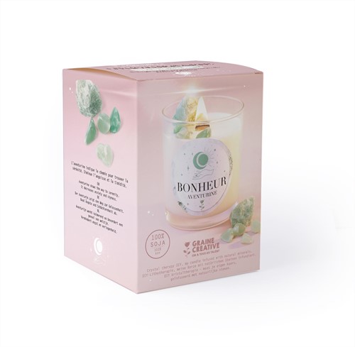 AVENTURINE/AMAZONITE LITHOTHERAPY CANDLE DIY KIT