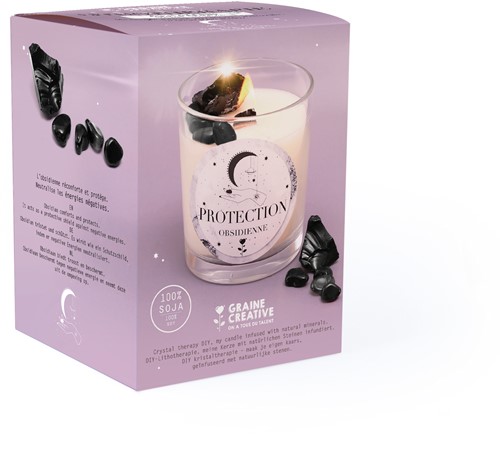 GC DIY Kit Edelstenen Therapie Kaars Maken Obsidiaan