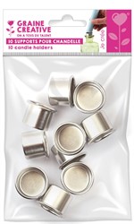 GC Aluminium Candle Holders 22 mm 10 pieces