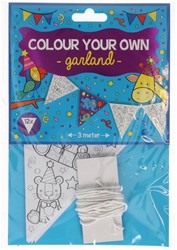 Color Your Own Bunting Set 12 Flags