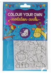 Color Your Own Invitation Cards Set 12 pieces