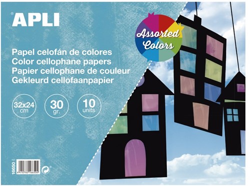 Apli Cellofaanpapier Blok 21x24 cm 10 vel-2