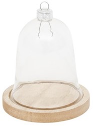 Glazen Stolp Ornament 8x9 cm