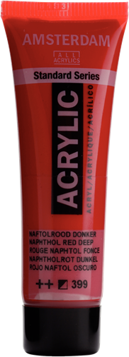 Talens Amsterdam acrylverf 20 ml 399 - Naftolrood Donker