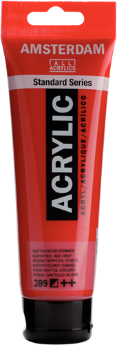 Talens Amsterdam acrylverf 120 ml 399 - Naftolrood Donker