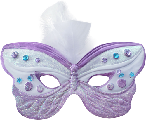 GC Plastic Masker Vlinder 22x12 cm-3