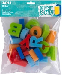 Apli Jumbo ABC Sponge Stamps 26 pcs