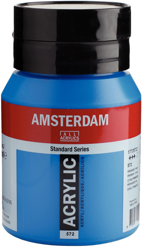 Royal Talens Amsterdam Acrylverf 572 Primair Cyaan 500 ml