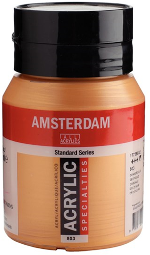 Royal Talens Amsterdam Acrylverf 803 Donkergoud 500 ml