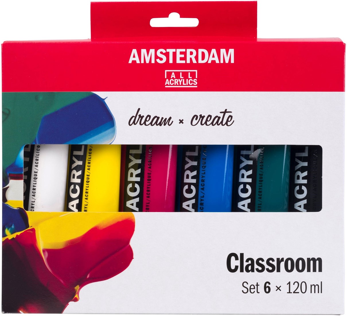 Uitrusten mengsel woordenboek Royal Talens Amsterdam Acrylverf Educatie Set 6x120 ml iHobby