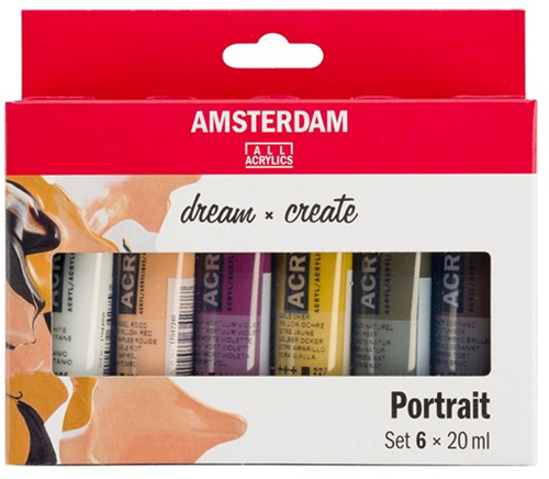 Talens Amsterdam Portrait Acryl-Set 6x20 ml