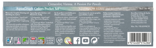 Cretacolor Aquarel Grafiet Potloden Set 6 stuks Multi-2