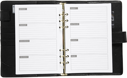 CC Bulletjournal 19x23 cm Zwart-3