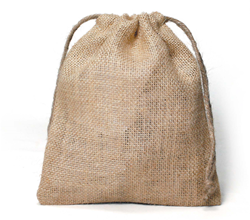 GC Jutebeutel mit Seil 18x21 cm