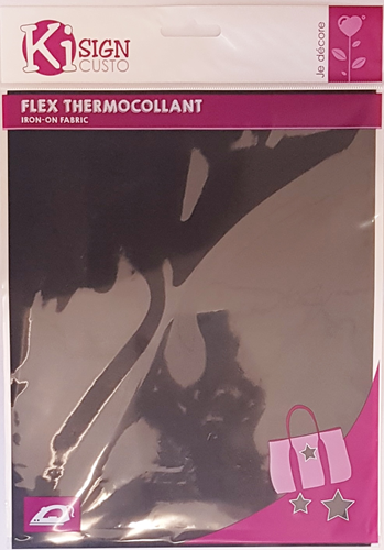 Ki-sign Flexibele Opstrijkfolie Mat 20x25 cm Zwart