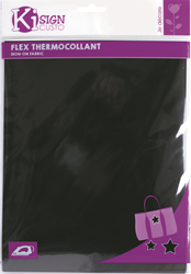 Ki-sign Flexible Iron-On Foil Velours 20x25 cm Black