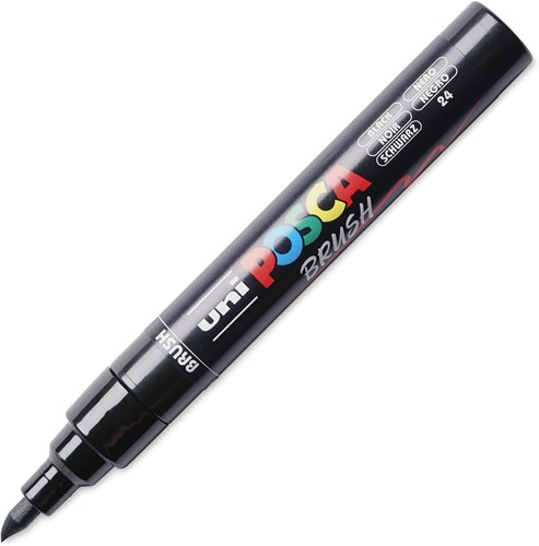 Uni Posca Brushmarker 5M Zwart
