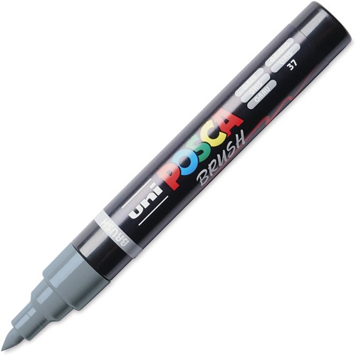 Uni Posca Brushmarker 5M Grijs