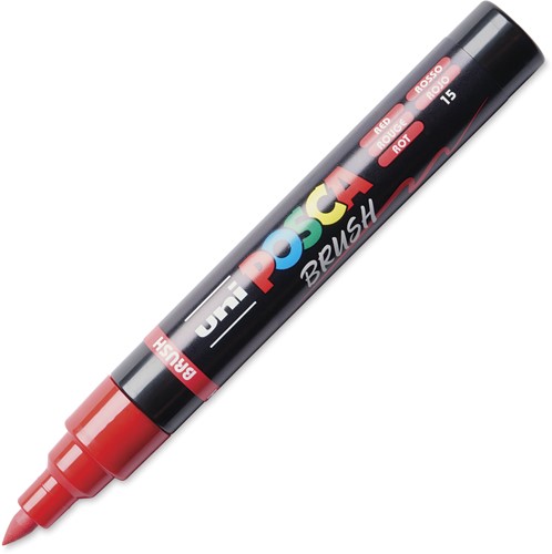 Uni Posca Brushmarker 5M Rood