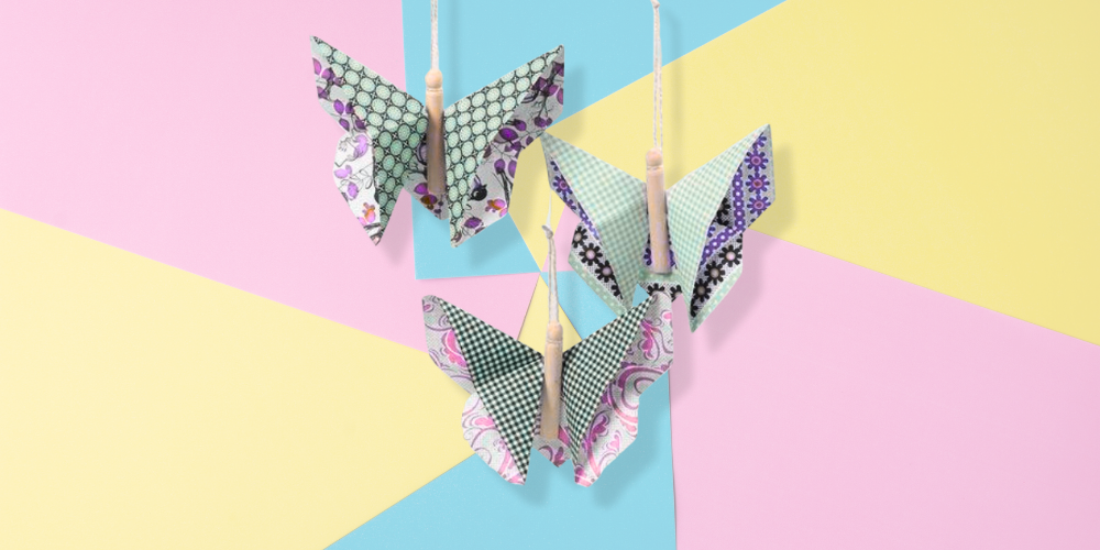 Origami vlinder patroon