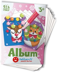 Sabbiarelli Sand Painting Album Weihnachtskarten 10 Stück