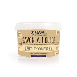 DIY - BASE FOR MAKING SOLID SOAP - DONKEY FEMALE MILK - 500GR POT
