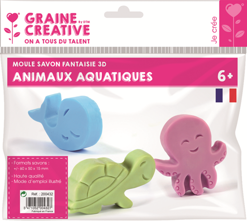 GC Gietmal Zeedieren 8,5x7,5x2 cm