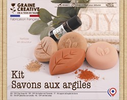 KIT DIY SOAP  WITH CLAY POWDER  - 196 x 144 x 45 mm