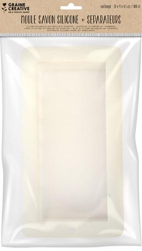 GC Siliconen Mal Rechthoek met Scheiders 1100 ml