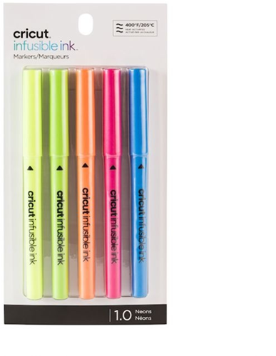 Cricut Infusable Ink Marker Set Neon 5 stuks