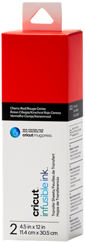Cricut Infusable Ink Transfer Sheets 11x30 cm Cherry Red